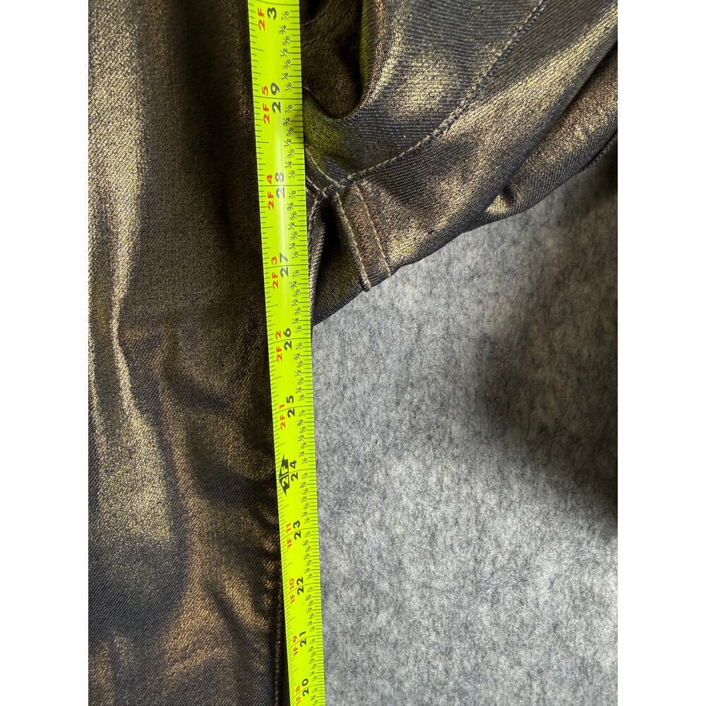 NWOT Kate Spade Broome Street Skinny Jeans Gold Bronze Metallic Size 27 - Picture 8 of 8